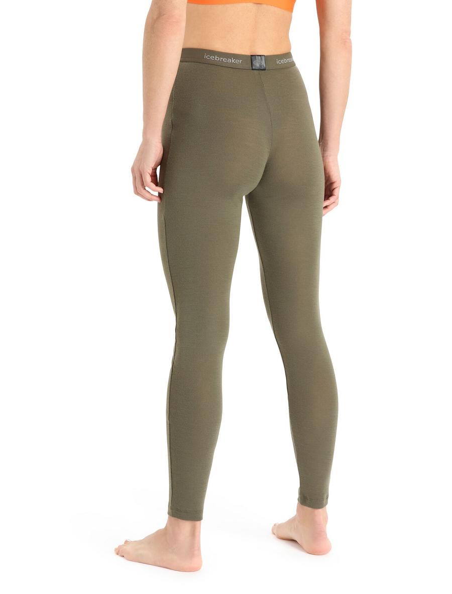 Base Layers Icebreaker Merino 175 Everyday Thermal Leggings Femme Vert Olive | FR 1899BEXC